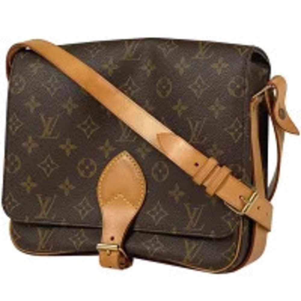 Louis Vuitton Cartouchiere Crossbody Shoulder Bag Monogram Brown